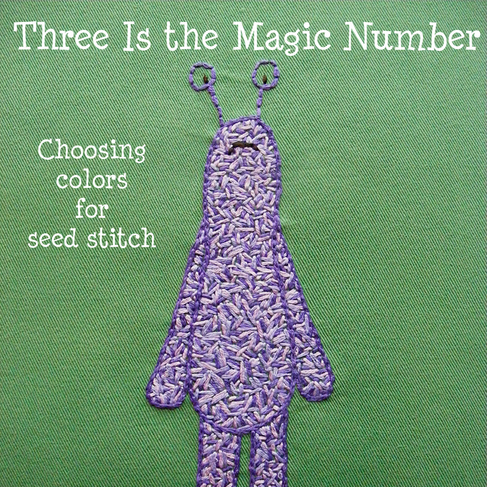 Choosing Colors for Seed Stitch | Shiny Happy World