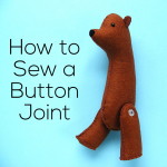 How to Sew a Button Joint - an easy video tutorial from Shiny Happy World