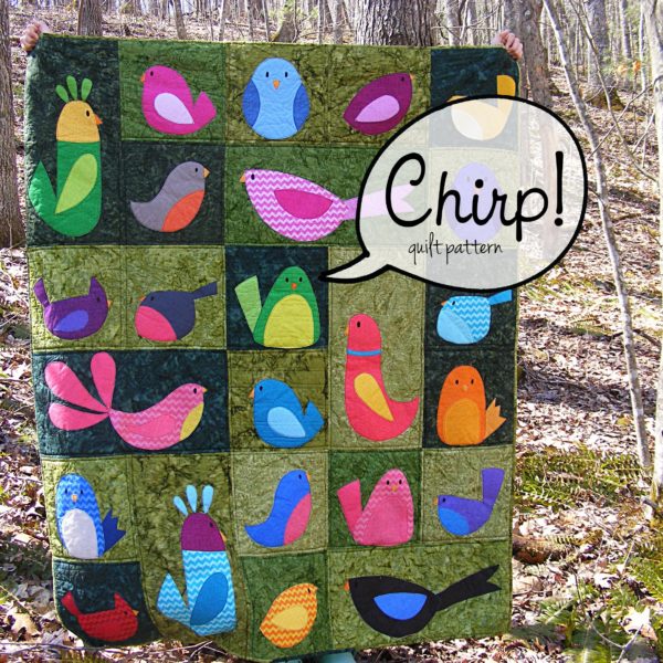 Chirp - a bird quilt pattern from Shiny Happy World