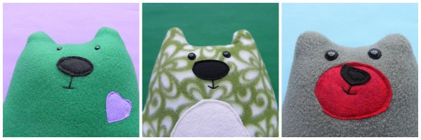 Warren the Charity Bear - a free teddy bear pattern from Shiny Happy World