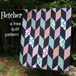 Fletcher - a free pattern for an easy Chevron Quilt from Shiny Happy World