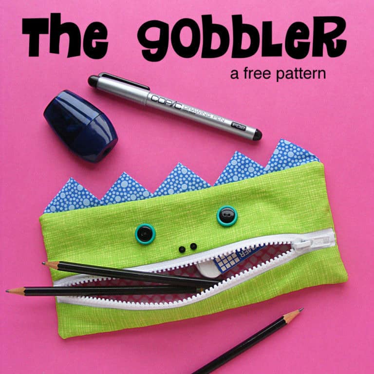 Free Pattern – The Gobbler – A Pencil Eating Monster - Shiny Happy World