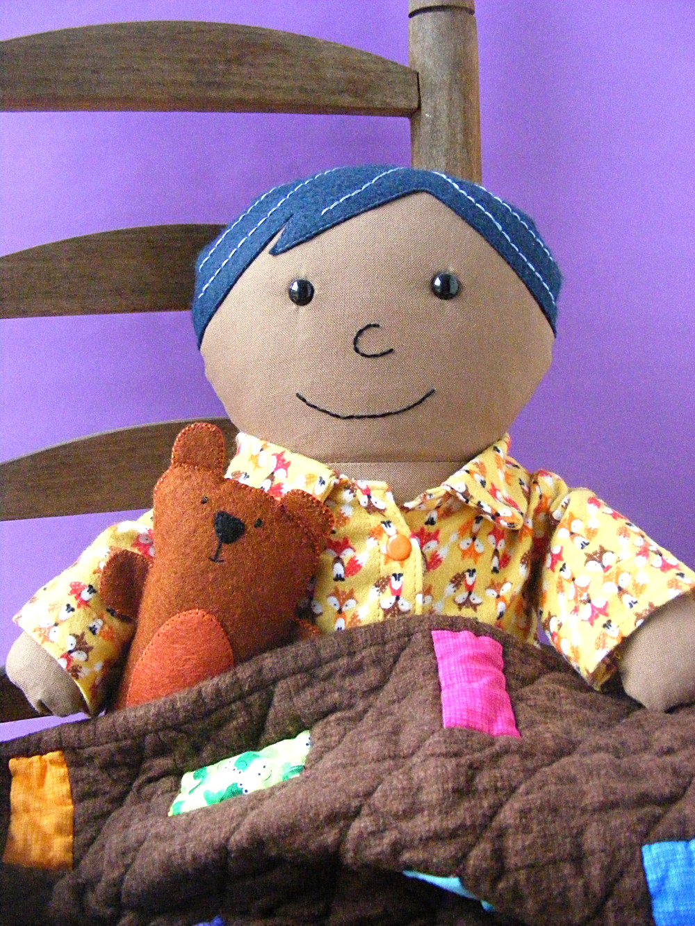 Free Pattern - Sprinkles Doll Quilt! Shiny Happy World