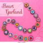 Felt Heart Garland - a free Valentine's Day pattern from Shiny Happy World