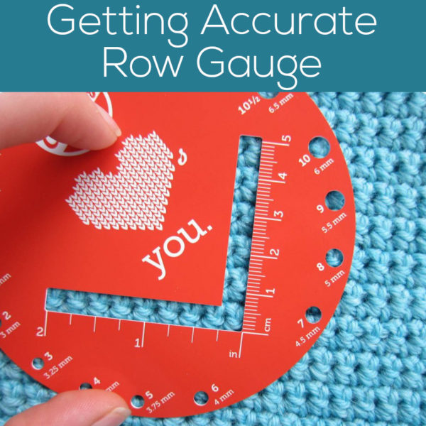 Getting an accurate row gauge in crochet