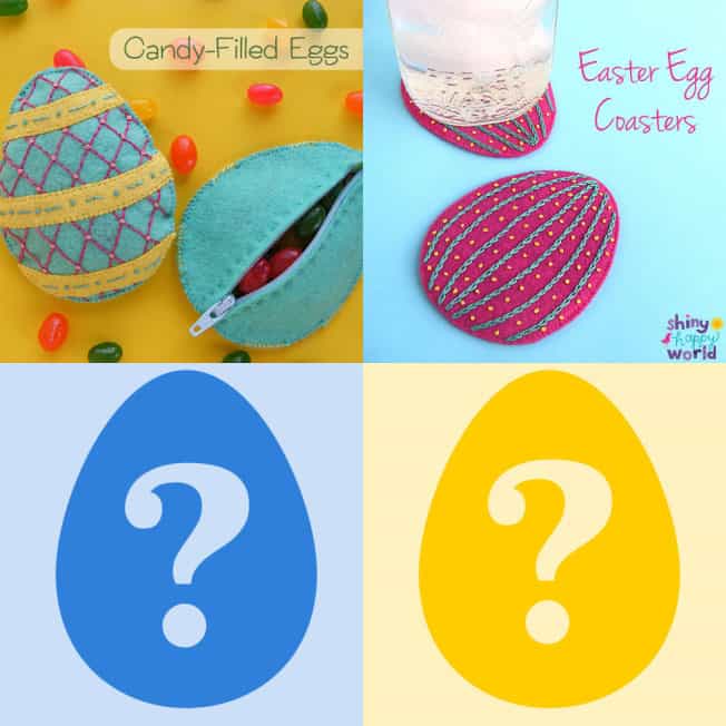 Easter Egg Coasters Shiny Happy World