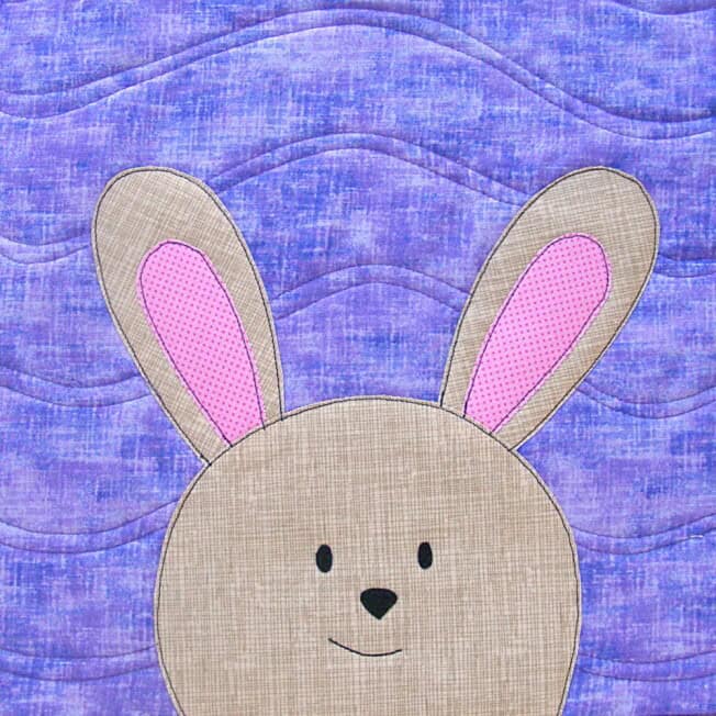Free Bunny Applique Pattern with Fun Mix & Match Parts Shiny Happy World