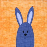 Mix & Match free bunny applique pattern from Shiny Happy World