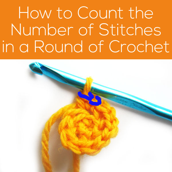 How to Count the Number of Stitches in a Round of Crochet - a tutorial from FreshStitches and Shiny Happy World