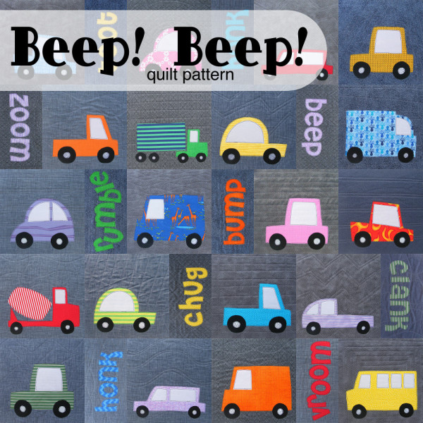 Beep! Beep! Cars quilt pattern