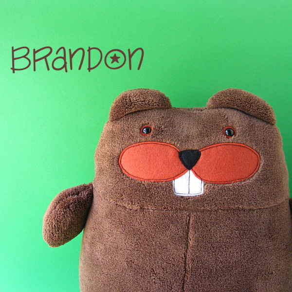 Brandon Beaver - a Cuddle Club pattern from Shiny Happy World