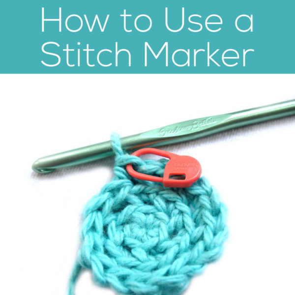 How to Use a Crochet Stitch Marker - from Shiny Happy World