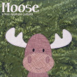 Free Moose Applique Pattern from Shiny Happy World