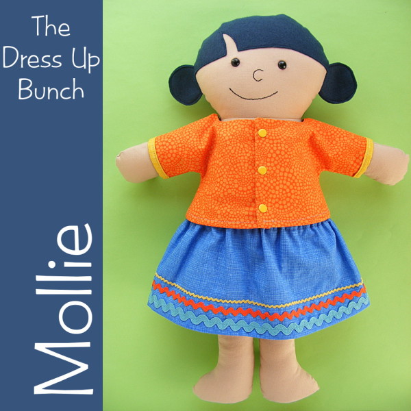 Mollie - a sweet Dress Up Bunch rag doll