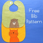 Baby Bib Pattern - adorable and free from Shiny Happy World