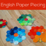 How to Do English Paper Piecing - a video tutorial from Shiny Happy World and FreshStitches