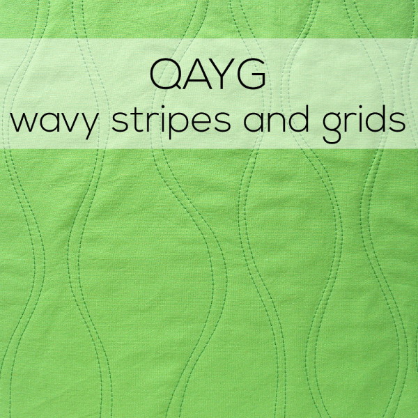 QAYG wavy stripes and grids - a video tutorial from Shiny Happy World