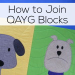 How to Join Quilt As You Go Blocks - a video tutorial from Shiny Happy World