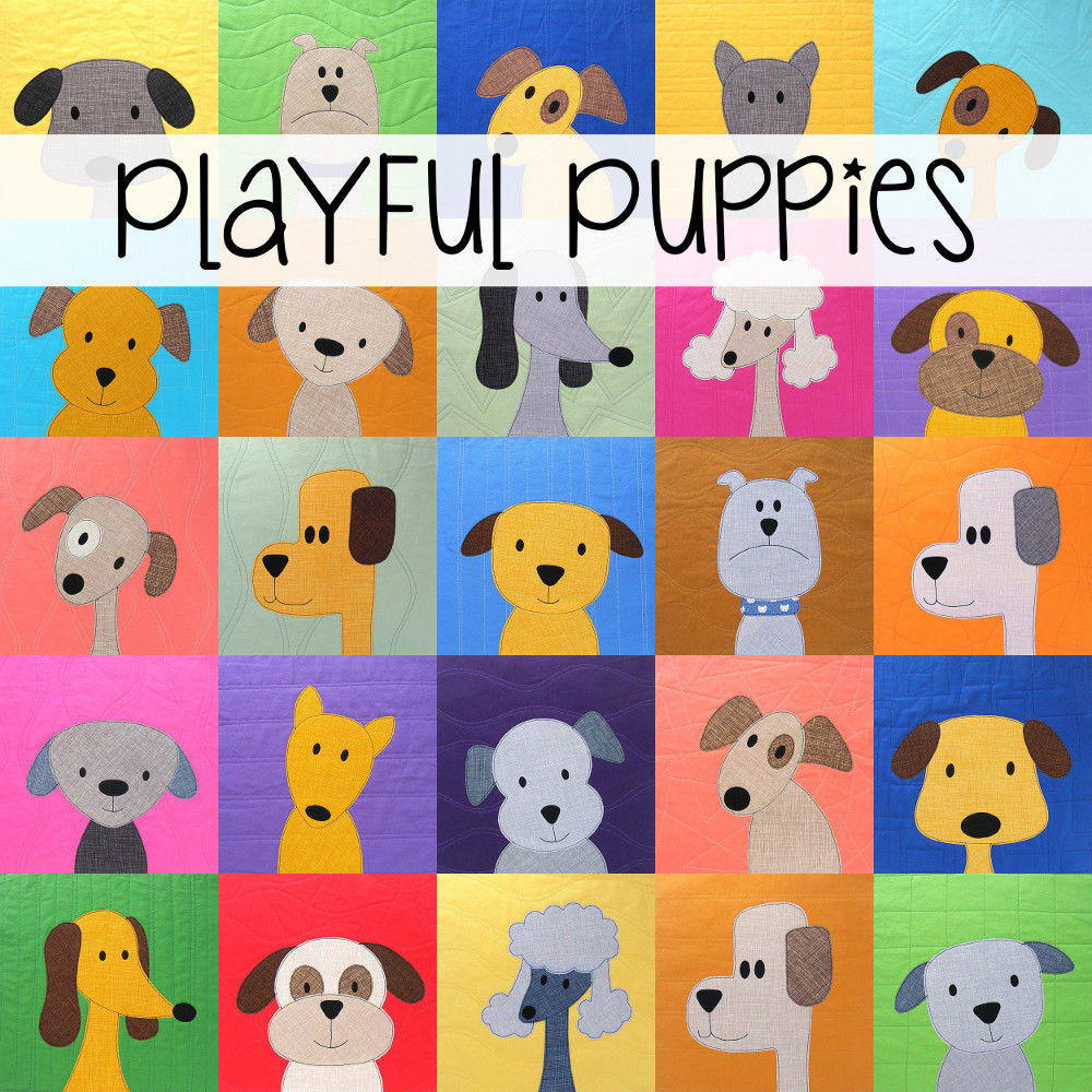 the puppy dog quilt pattern is here shiny happy world