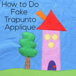 How to Do Fake Trapunto Applique - a video tutorial from Shiny Happy World