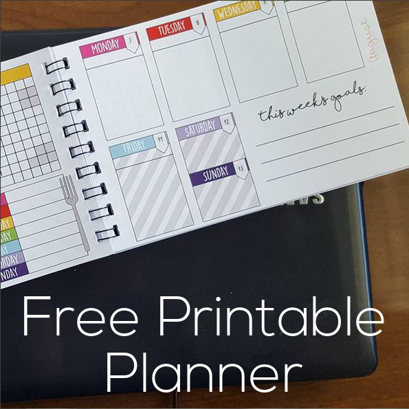 Free Printable Planner from FreshStitches and Shiny Happy World
