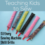 Teaching Kids to Sew - a video lesson from Shiny Happy World