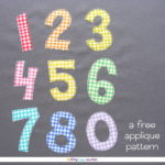 Free Numbers Applique Pattern from Shiny Happy World