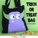 Trick or Treat Bag - a free pattern from Shiny Happy World