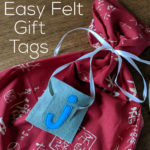 Easy Felt Gift Tags - a free tutorial from Shiny Happy World