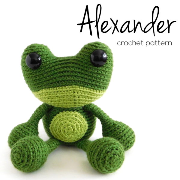 Alexander the Frog - crochet amigurumi pattern from Shiny Happy World