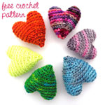 Free Hearts Crochet Pattern - from Shiny Happy World