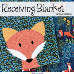 fox applique on a baby's receiving blanket