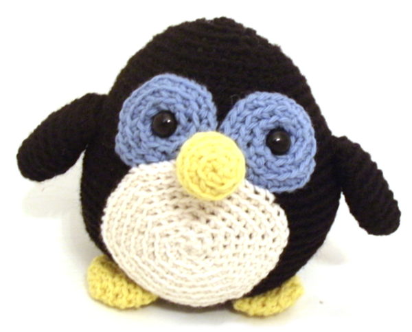 Howie the Penguin - free crochet amigurumi pattern from Shiny Happy World and FreshStitches