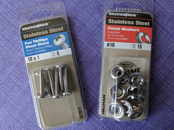 stainless steel screws and washers 