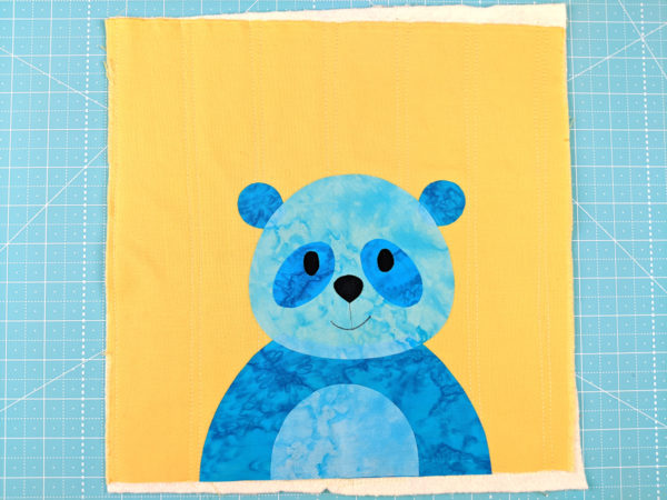 free panda applique pattern