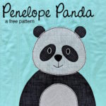 Penelope Panda - a free applique pattern from Shiny Happy World