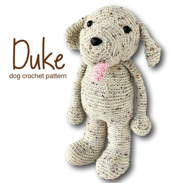 Duke the Dog - an adorable crochet amigurumi pattern from Shiny Happy World