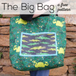 The Big Bag - a free large tote bag pattern from Shiny Happy World
