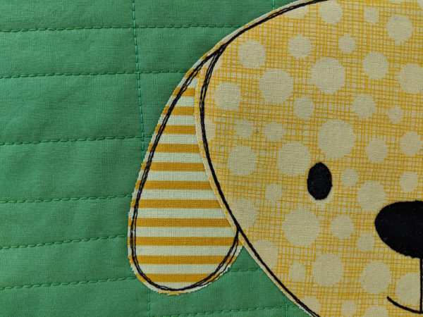 Scribbly Outlining Applique Pieces - tips from Shiny Happy World