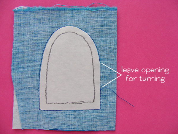 How to Add a Door (that opens!) to your quilt block - a tutorial from Shiny Happy World