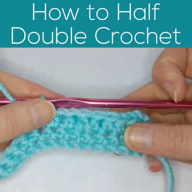 How to Half Double Crochet video tutorial Shiny Happy World