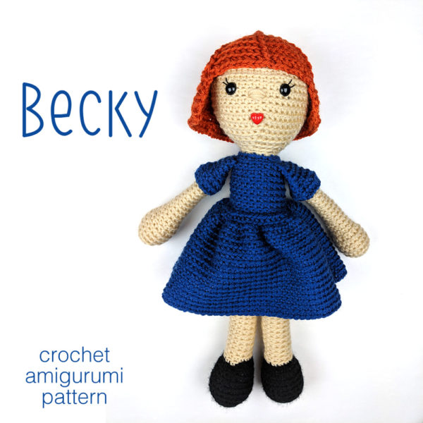 Becky - a crocheted doll pattern from Shiny Happy World