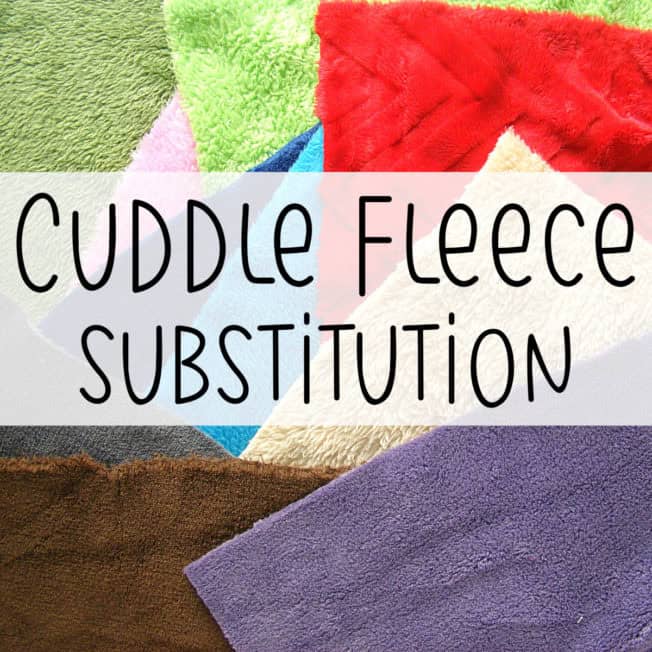 Cuddle Fleece Is Discontinued and a Suggested Substitute Shiny
