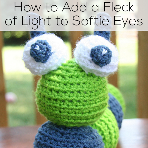 Crocheting baby-safe eyes for amigurumi - Shiny Happy World