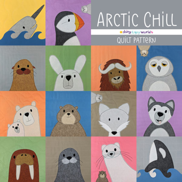 arctic chill applique quilt pattern cover