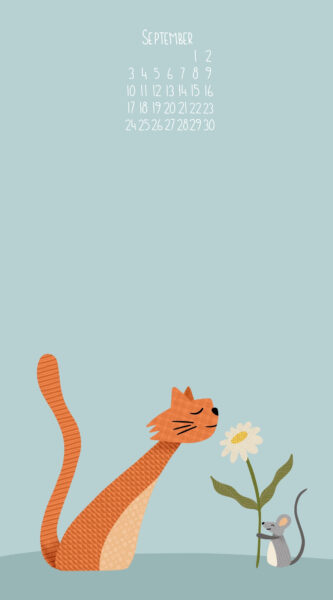 free lovebirds phone wallpaper with February 2021 calendar